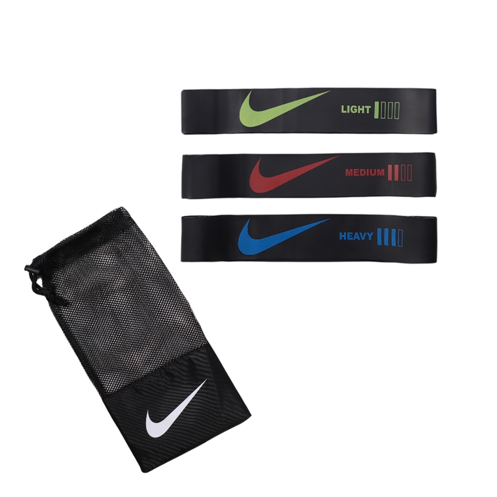 Nike 抗阻彈力帶 Loop Mini Resistance Bands 黑 訓練 輕 中 高強度 三入組 N100672301-3NS