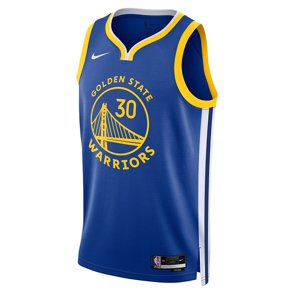 NIKE 背心 男款 運動背心 球衣 NBA 勇士隊 GSW MNK DF SWGMN JSY ICN 22 藍黃 DN2005-401