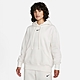 NIKE 上衣 女款 長袖上衣 帽T 運動 AS W NSW PHNX FLC OS PO HOODIE 白 DQ5861-133 product thumbnail 1