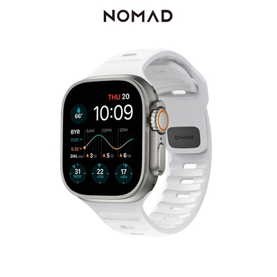 美國NOMAD Apple Watch專用運動風FKM橡膠錶帶-49/45/44/42mm