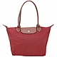 LONGCHAMP Le pliage 原創系列 長提把摺疊水餃包(M/朱砂紅) product thumbnail 1