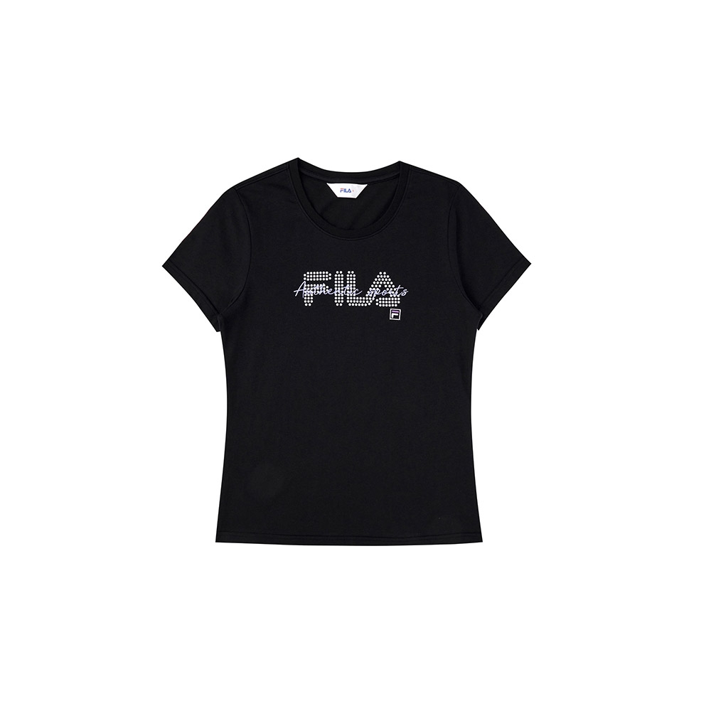 FILA 男女款經典LOGO短TEE 多款任選 (I女款黑色)