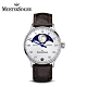 MeisterSinger 明斯特單指針 LS901 月相 蛋白石銀 自動上鍊 40mm product thumbnail 1