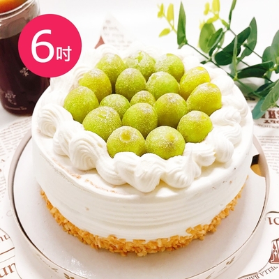 樂活e棧-父親節造型蛋糕-綠寶石奢華蛋糕6吋1顆(生日快樂 蛋糕 手作 水果)