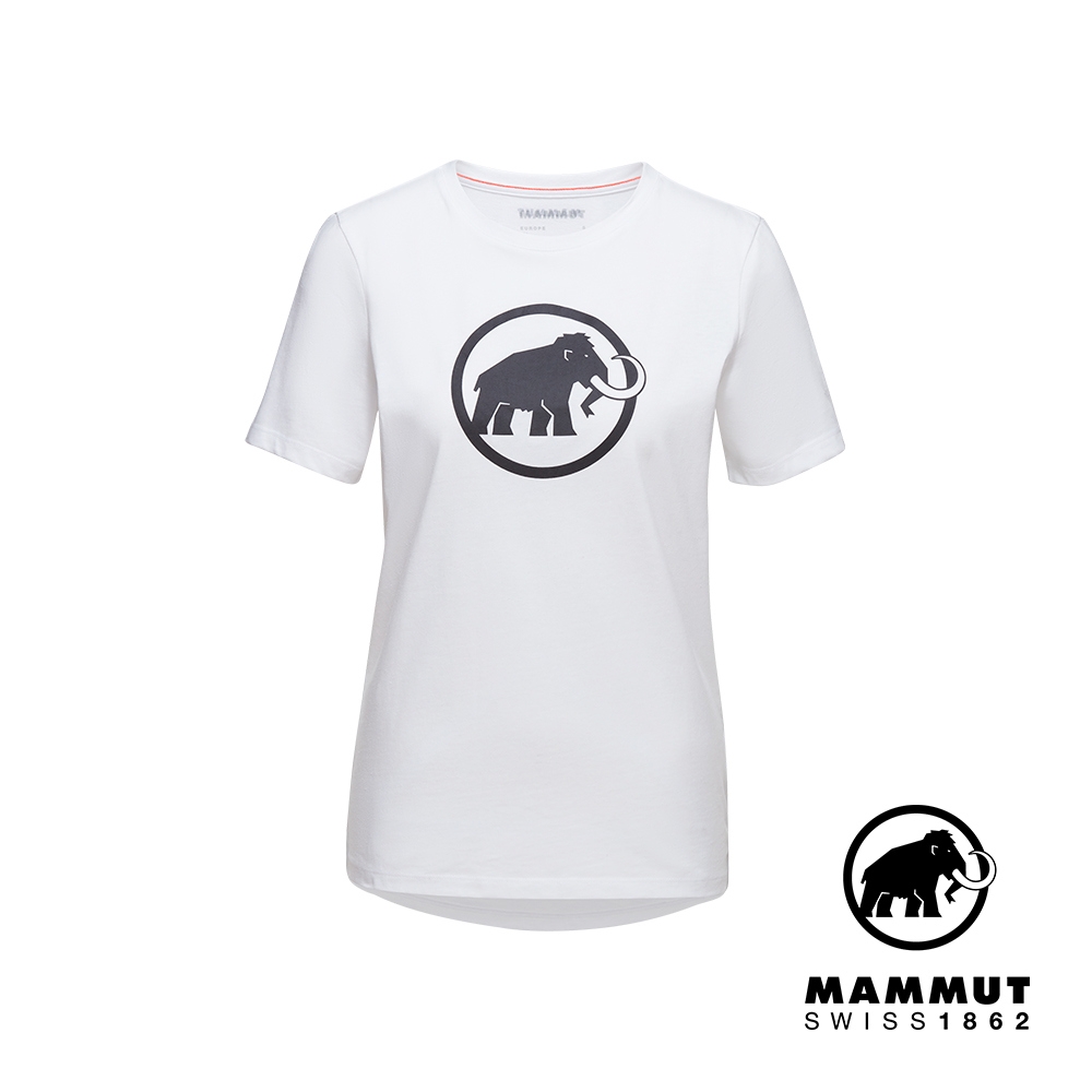 【Mammut長毛象】Mammut Core T-Shirt Women Classic 機能短袖T恤 女款 白色 #1017-04071