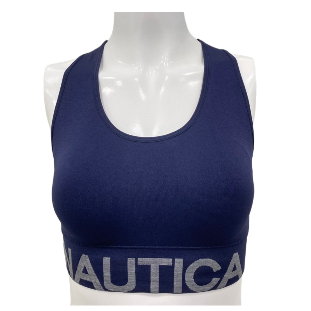 (全新福利品)Nautica 女舒適無鋼圈內衣3入組-藍-L