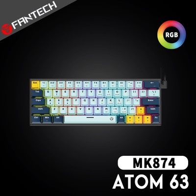 FANTECH ATOM63 60%可換軸體RGB機械式鍵盤(MK874)