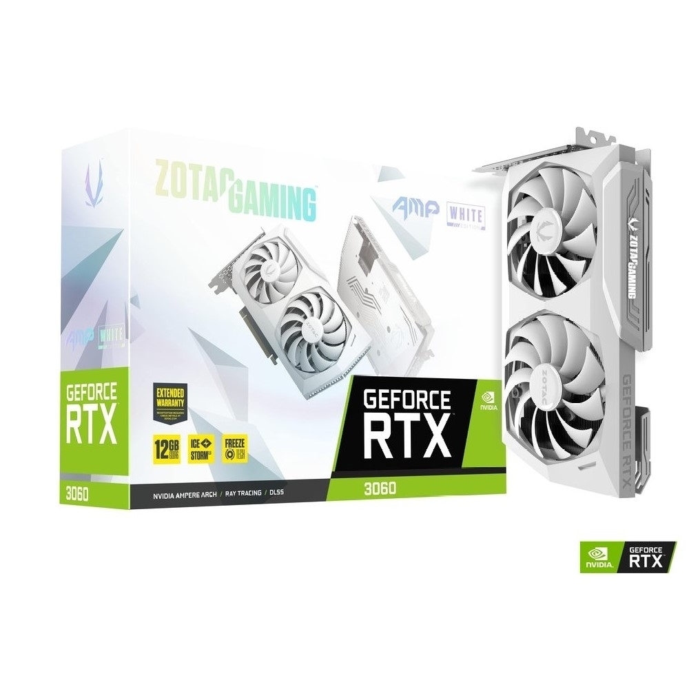 ZOTAC RTX3060 AMP White Edition(ZT-A30600F-10P) 顯示卡