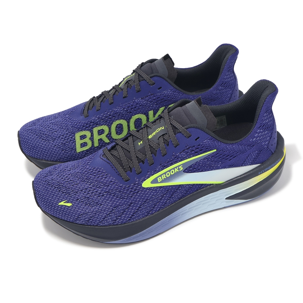 Brooks 競速跑鞋 Hyperion 2 男鞋 藍 綠 輕量 回彈 氮氣中底 運動鞋 1104321D430