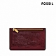 FOSSIL Logan 真皮卡片零錢包-紅木色漆皮 SL10019631 product thumbnail 1