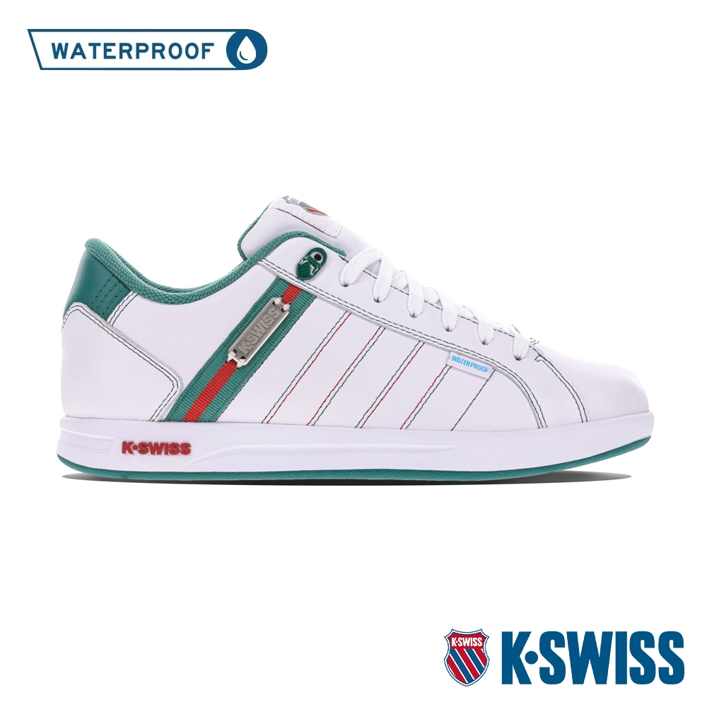 K-SWISS Lundahl Lth WP防水運動鞋-男-白/綠/紅