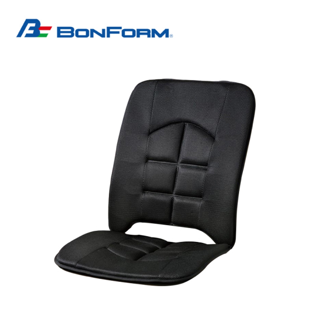 BONFORM 備長炭抗菌消臭L型座墊 B5656-07BK