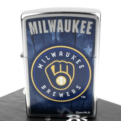 ZIPPO 美系~MLB美國職棒大聯盟-國聯-Milwaukee Brewers密爾瓦基釀酒人隊