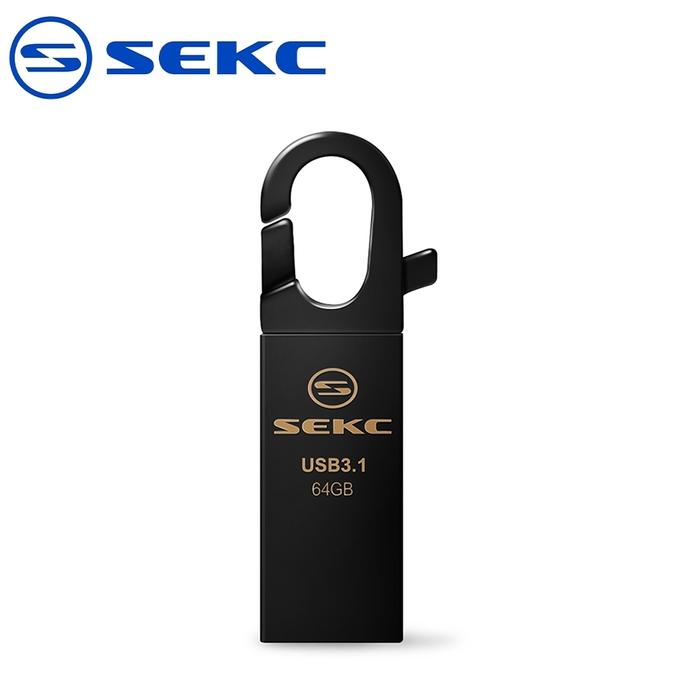 SEKC SDM32 64GB USB3.1高速金屬扣環隨身碟