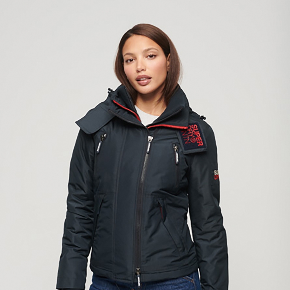 SUPERDRY 長袖外套 男/女裝 防風防潑水 經典三層拉鍊 MOUNTAIN WINDCHEATER (女款藍色)