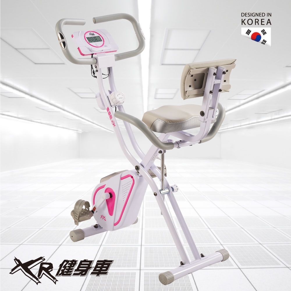 《好吉康Well-Come》XR-G5磁控健身車(女神粉) 12段阻力 輕便收折方便移動