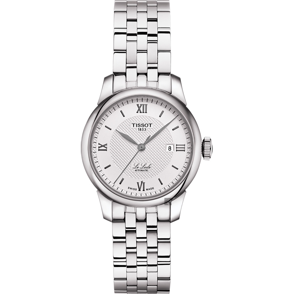 TISSOT 天梭 官方授權 Le Locle 力洛克羅馬機械女錶 送禮首選-銀/29mm T0062071103800