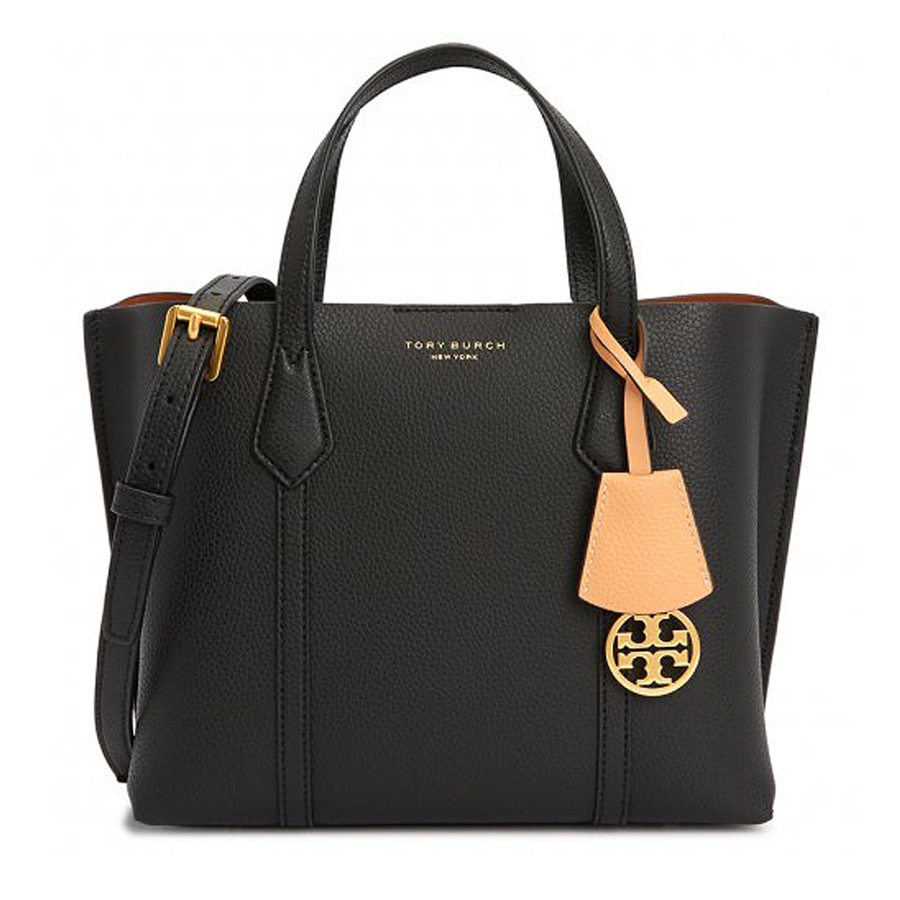 TORY BURCH Perry系列吊飾撞色小牛皮手提/肩背包(2色任選) product image 1