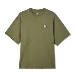 CONVERSE SNEAKER PATCH TEE 短袖上衣 男 軍綠色 1002