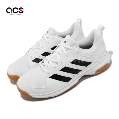 adidas 羽球鞋 Ligra 7 W 女鞋 白 黑 桌球鞋 室內運動 基本款 緩衝 愛迪達 FZ4660