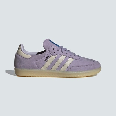 ADIDAS ORIGINALS SAMBA OG三葉草 男休閒鞋-粉紫-IG6176