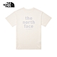 【The North Face 官方旗艦】北面女款米白色純棉品牌標語休閒短袖T恤｜86Q8N3N product thumbnail 1