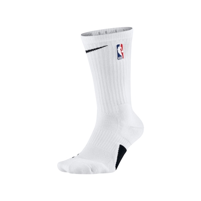 Nike 襪子 Elite Crew NBA 男女款 白 長襪 中筒襪 運動 籃球襪 經典款 SX7587-100