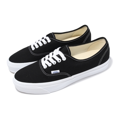 Vans 休閒鞋 Authentic Reissue 44 男鞋 女鞋 黑 白 帆布 板鞋 情侶鞋 VN000CQABA2