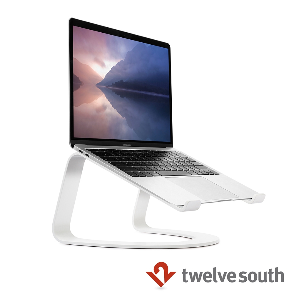 Twelve South 12-1915 CURVE MACBOOK U 型金屬支架 - 珍珠白