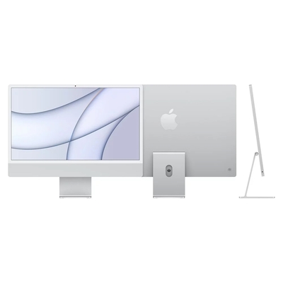 Apple iMac 4.5K 24吋 M1晶片 8核心CPU 7核心GPU 8G記憶體 256G SSD-銀色(MGTF3TA/A)