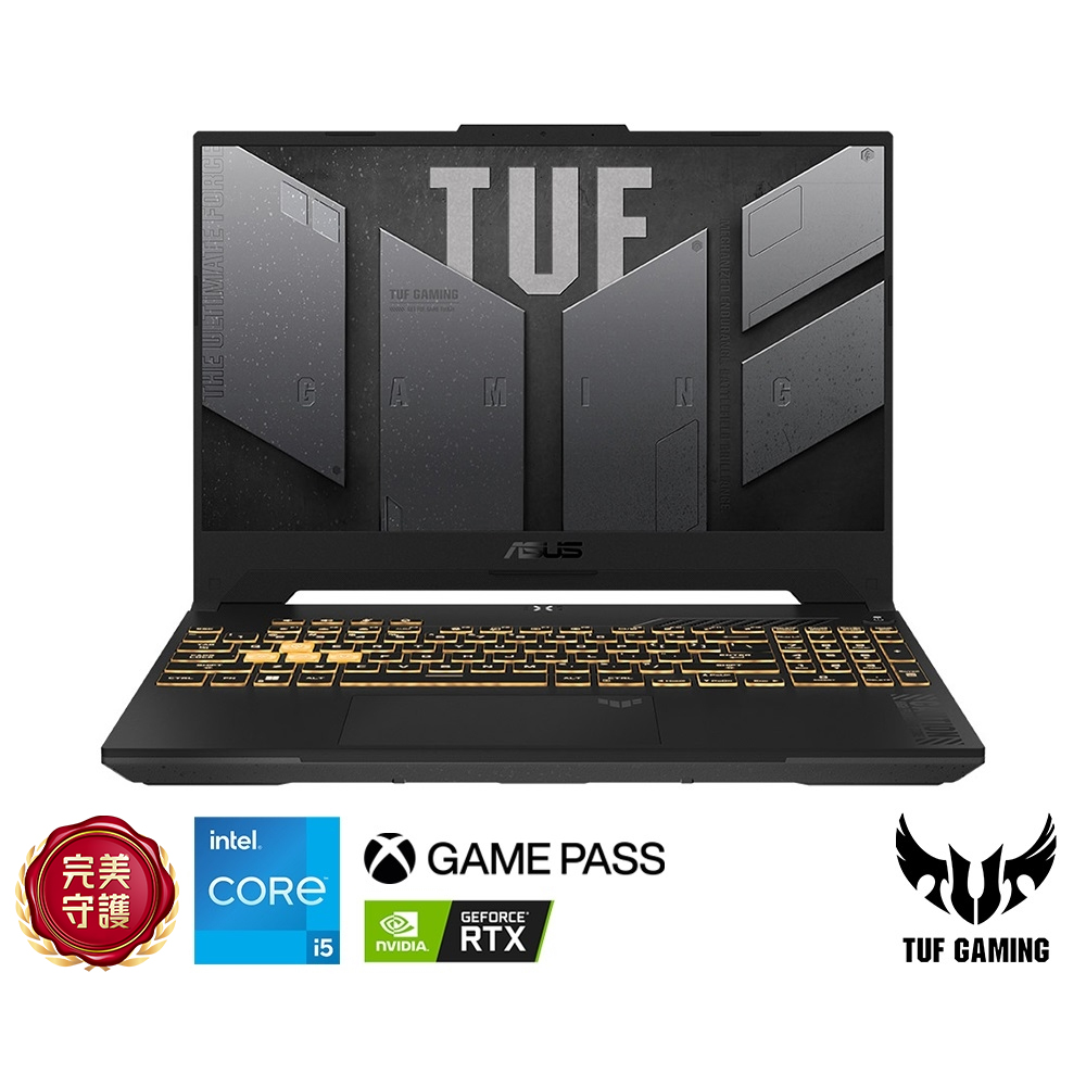 (升級16G) ASUS FX507ZC4 15.6吋電競筆電 (i5-12500H/RTX3050/8G/512G/機甲灰/TUF Gaming F15)