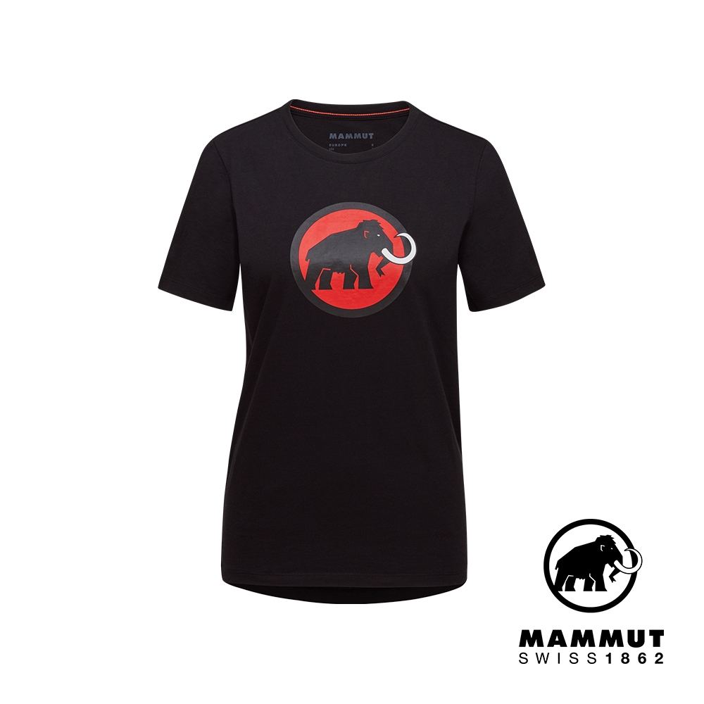 【Mammut長毛象】Mammut Core T-Shirt Women Classic 機能短袖T恤 女款 黑色 #1017-04071