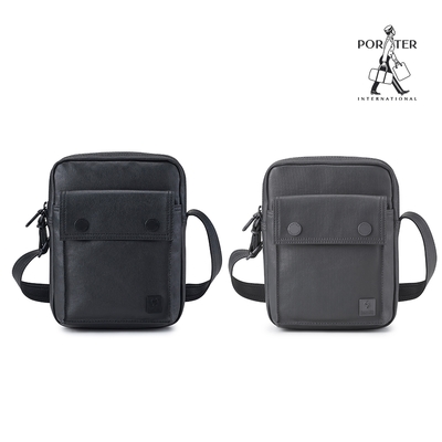 [超品日限定]PORTER INTERNATIONAL - 輕霧復古ASHER斜背包 - (兩色任選) - 原價$3450