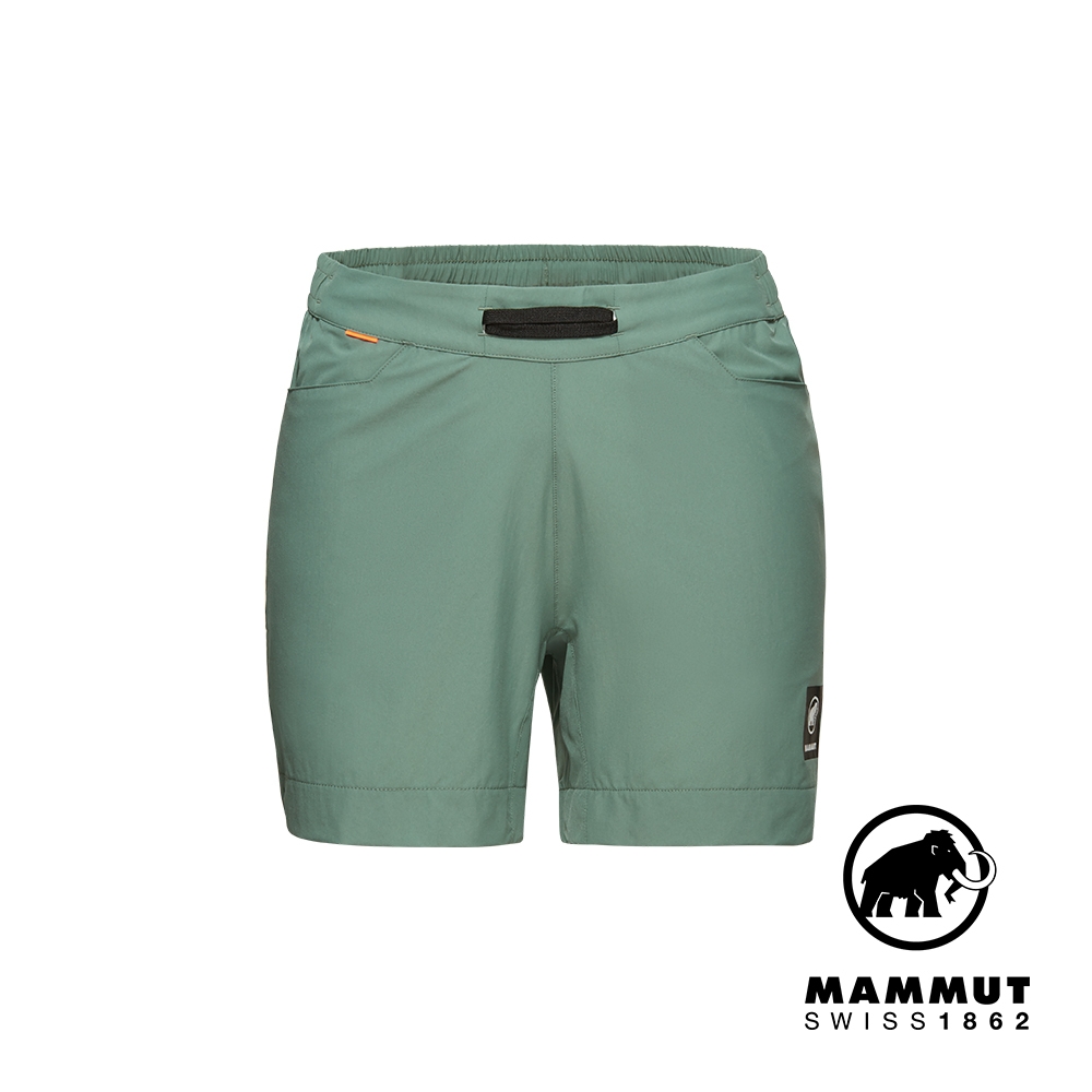 【Mammut 長毛象】Massone Sport Shorts Women 輕量運動短褲 深玉石綠 女款 #1023-01000