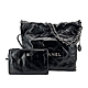 Chanel 22 銀logo小號肩背包(AS3260-黑) product thumbnail 1