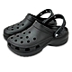 Crocs 卡駱馳 經典雲朵克駱格 CLASSIC PLATFORM CLOG 女 黑色 增高中性鞋 休閒洞洞鞋 厚底涼鞋 輕量懶人鞋 防水拖鞋 206750- product thumbnail 1