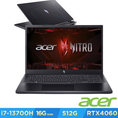 Acer 宏碁 Nitro AN17-51-740P 17吋電競筆電(i7-13700H/