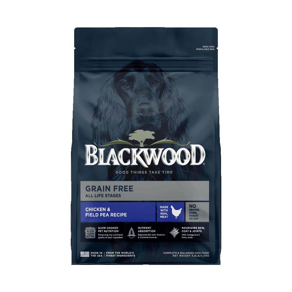 BlackWood 柏萊富 極鮮無穀低敏純淨配方(雞肉+豌豆)全齡犬糧 10磅