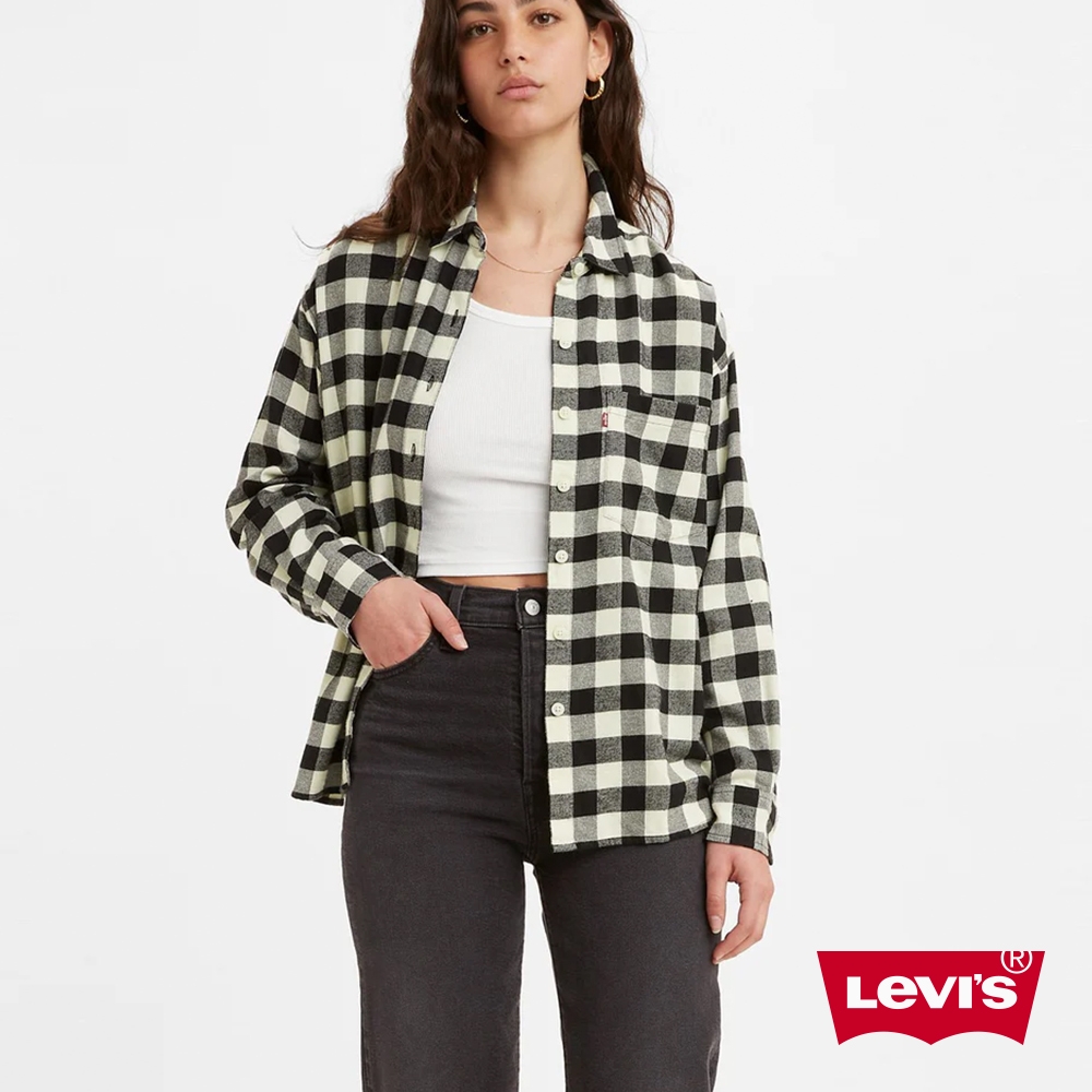 Levis 女款 法蘭絨格紋襯衫 / 英倫格紋