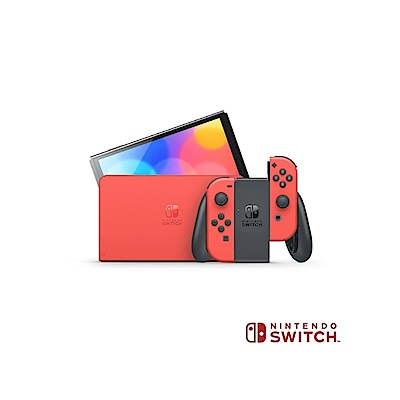 [記憶卡組] 任天堂 Nintendo Switch（OLED款式）瑪利歐亮麗紅 主機+TCELL冠元512GB 遊戲專用記憶卡 product thumbnail 4