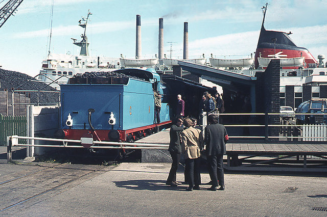 Larne Harbour railway station - 1973