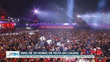 Artistas do sertanejo, funk e axé agitam público no Caldas Country - Cerca de 45 mil pessoas curtiram o caldas country no fim de semana