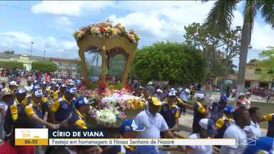 Festejo em homenagem à Nossa Senhora de Nazaré é encerrado em Viana - Repórter Erisvaldo Santos traz nesta sexta-feira (10) os detalhes da programação do evento religioso que acontece na cidade.