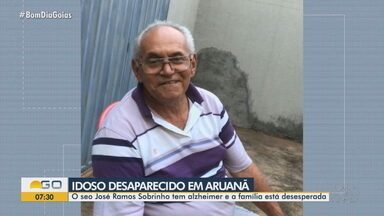 Idoso está desaparecido em Aruanã - O seo José Ramos Sobrinho tem alzheimer e a família está desesperada.