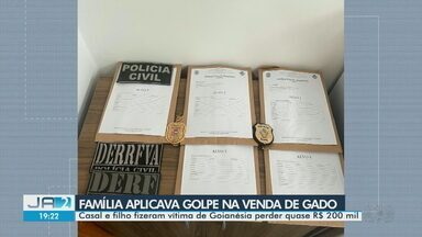 Família é suspeita de aplicar golpe de R$ 200 mil na venda de gado em todo o país - Casal e filho fizeram vítima de Goianésia perder quase R$ 200 mil