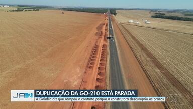 Duplicação da GO-210, em Rio Verde é suspensa - Goinfra diz que rompeu o contrato porque a construtora descumpriu os prazos