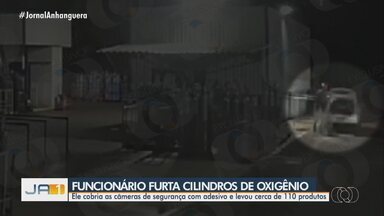 Funcionário é investigado por furto de mais de 100 cilindros de oxigênio de empresa - Homem trabalhava no local do qual é suspeito de furtar. Mercadoria foi avaliada em R$ 150 mil.