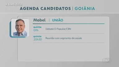 Confira a agenda dos candidatos à Prefeitura de Goiânia - Matheus Ribeiro e Sandro Mabel estão entre os candidatos.