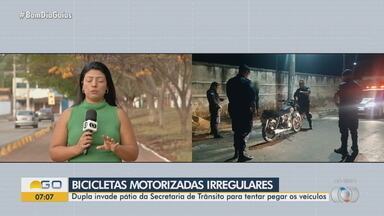 Polícia Militar apreende duas bicicletas motorizadas caseiras em Formosa - Agentes relataram que os veículos não eram regularizados.