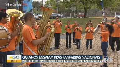 Banda de Fanfarra de Goiás vai disputar campeonato nacional no Rio de Janeiro - Grupo de Senador Canedo diz se preparar para conseguir o troféu.